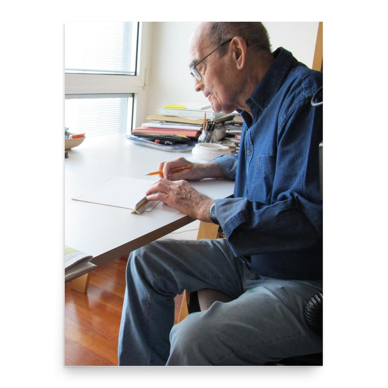 Avraham Yaski poster print, in size 18x24 inches.