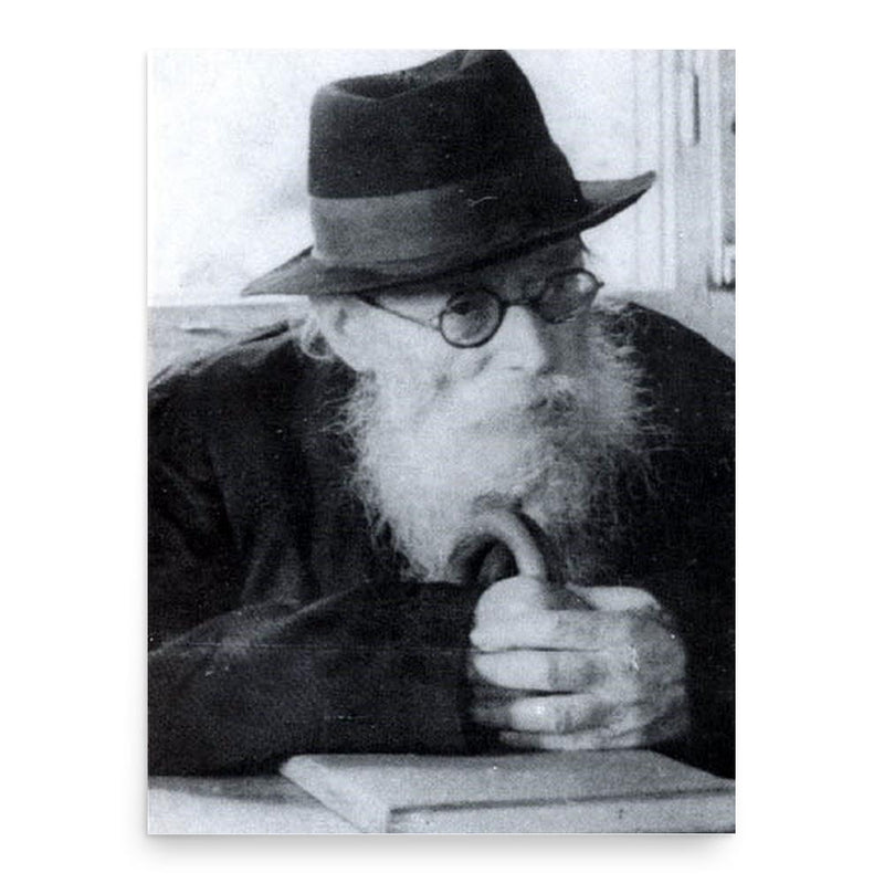 Avrohom Yeshaya Karelitz poster print, in size 18x24 inches.