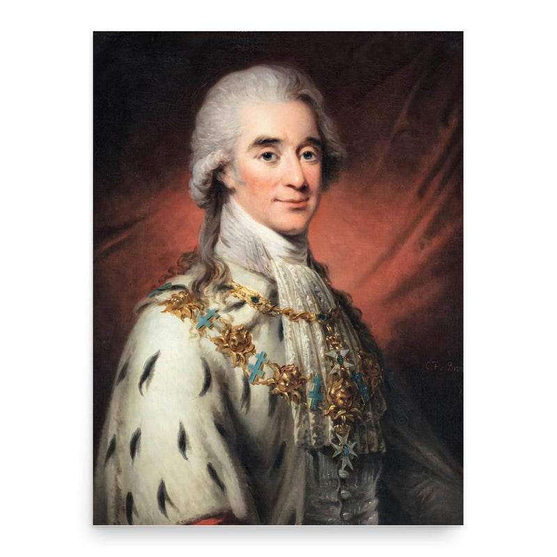 Axel von Fersen the Younger poster print, in size 18x24 inches.