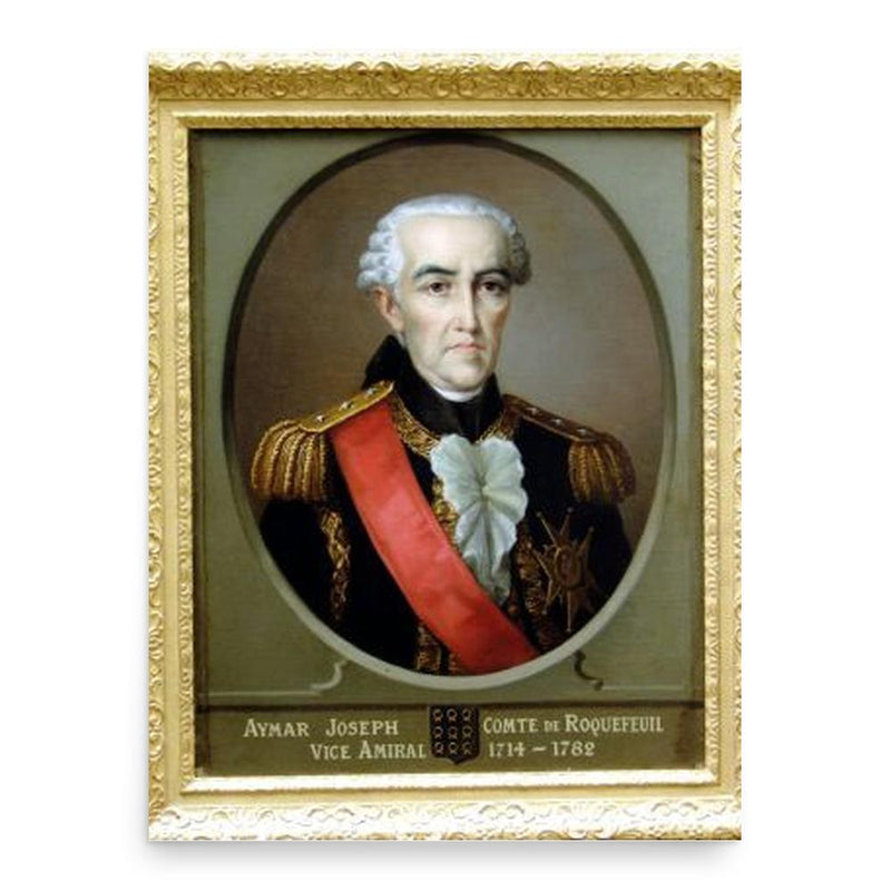 Aymar Joseph de Roquefeuil et du Bousquet poster print, in size 18x24 inches.