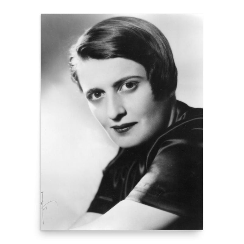 Ayn Rand poster print, in size 18x24 inches.