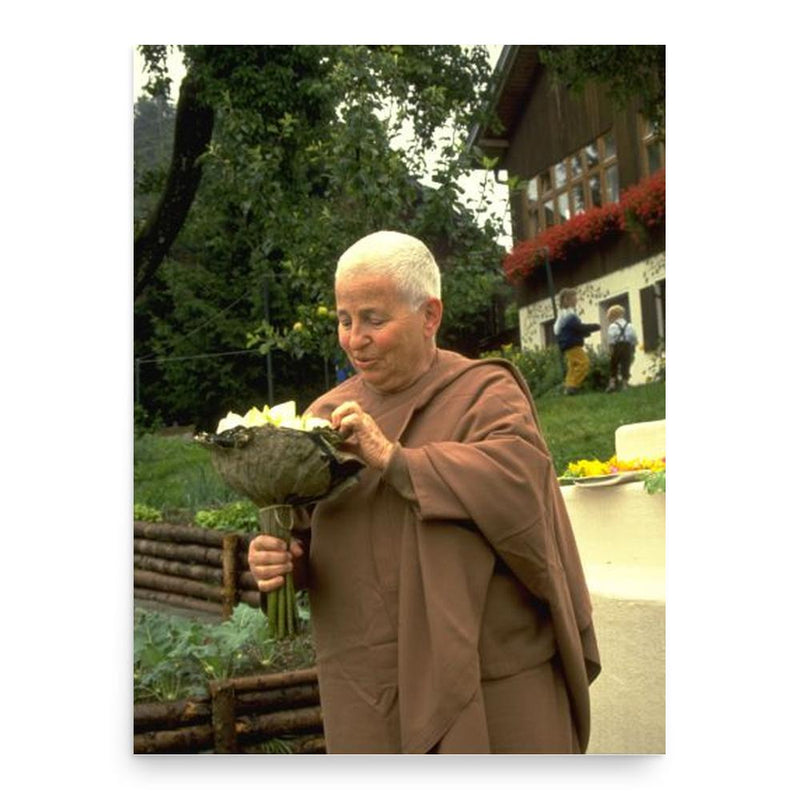 Ayya Khema poster print, in size 18x24 inches.