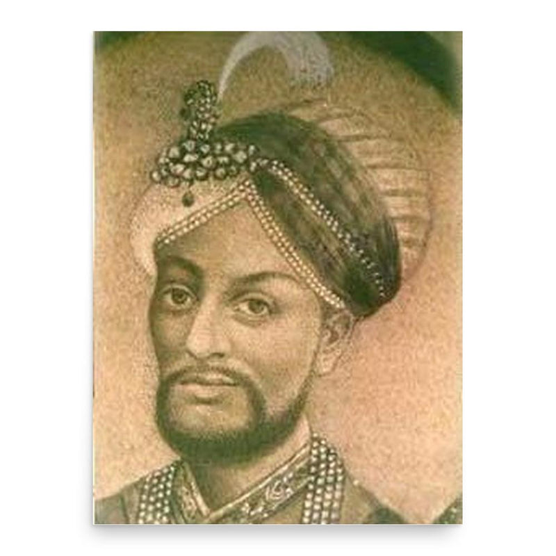 Azam Jah of the Carnatic poster print, in size 18x24 inches.