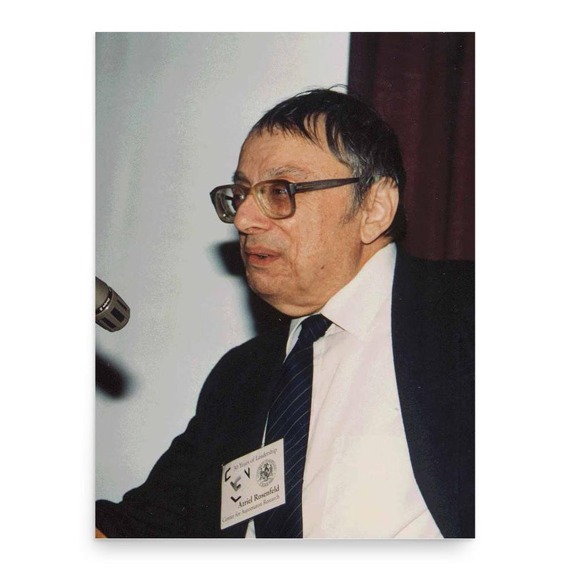 Azriel Rosenfeld poster print, in size 18x24 inches.