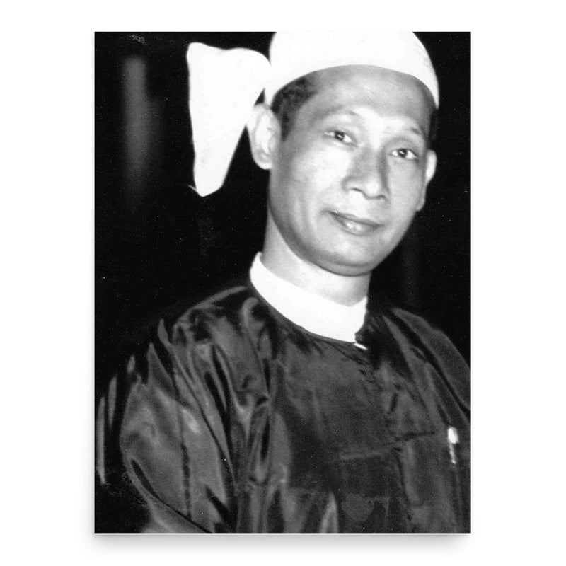 Ba Swe poster print, in size 18x24 inches.