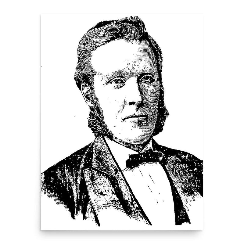 Baard Madsen Haugland poster print, in size 18x24 inches.