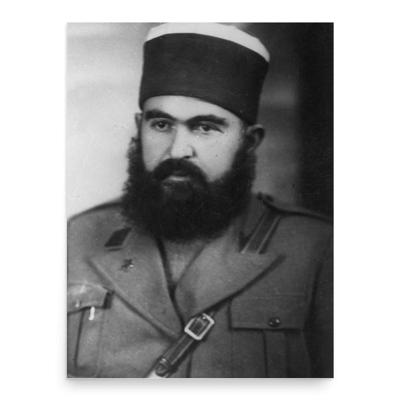 Baba Faja Martaneshi poster print, in size 18x24 inches.