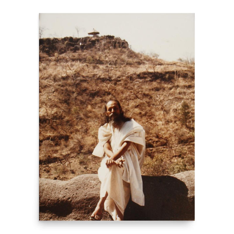 Baba Hari Dass poster print, in size 18x24 inches.