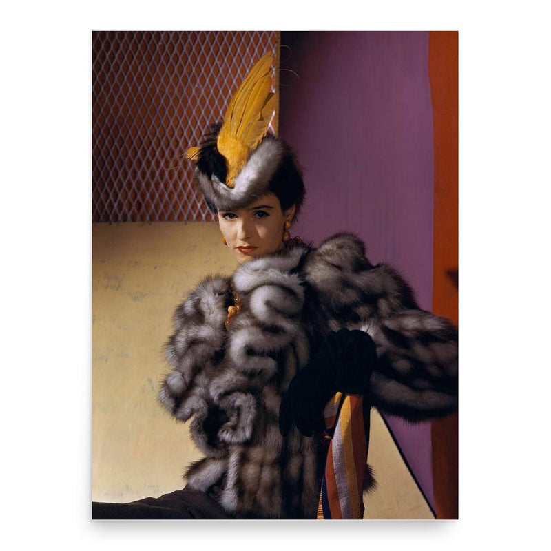 Babe Paley poster print, in size 18x24 inches.