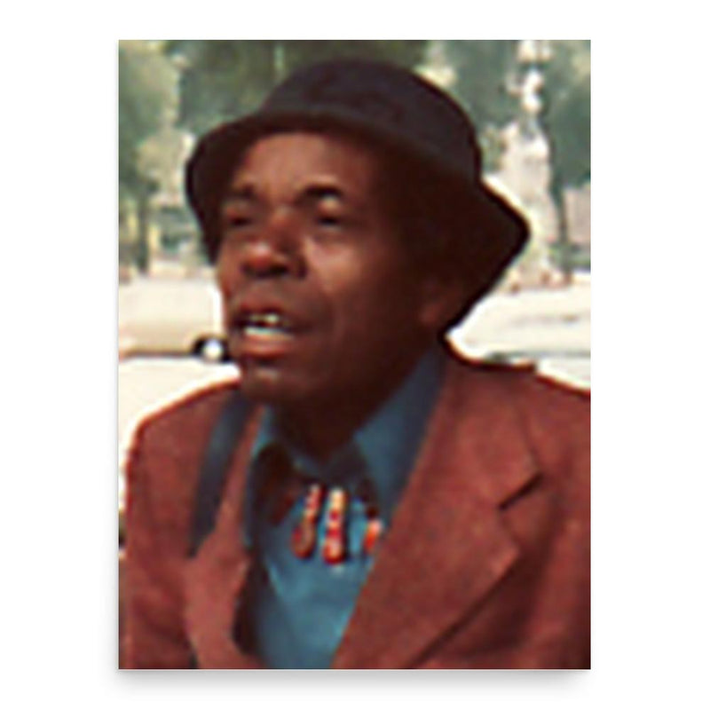 Babs Gonzales poster print, in size 18x24 inches.