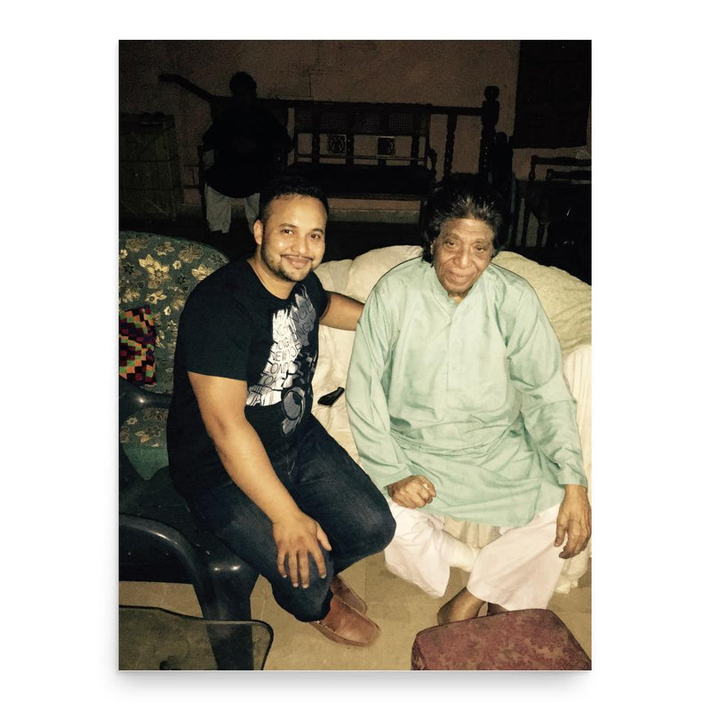 Bade Fateh Ali Khan poster print, in size 18x24 inches.