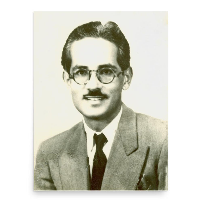 Badruddin Ahmad poster print, in size 18x24 inches.