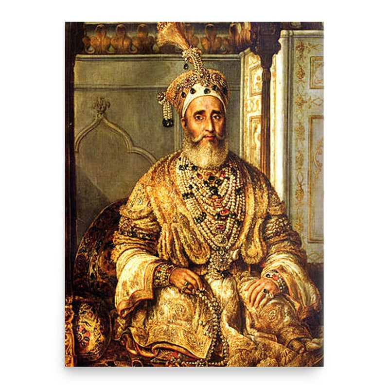 Bahadur Shah Zafar poster print, in size 18x24 inches.