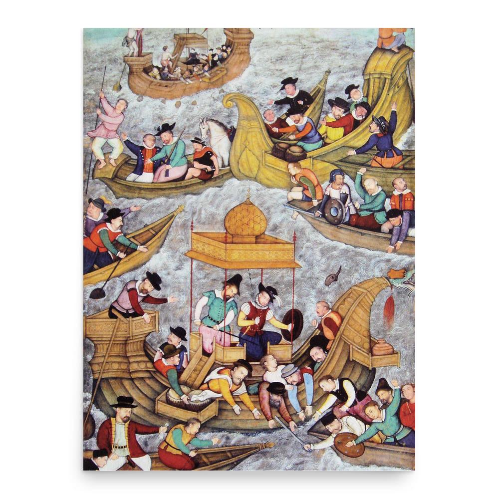 Bahadur Shah of Gujarat poster print, in size 18x24 inches.