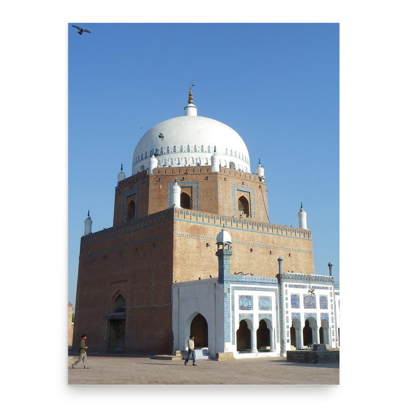 Bahauddin Zakariya poster print, in size 18x24 inches.