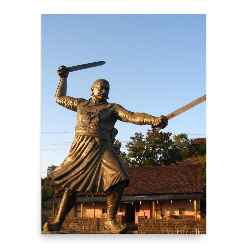 Baji Prabhu Deshpande poster print, in size 18x24 inches.