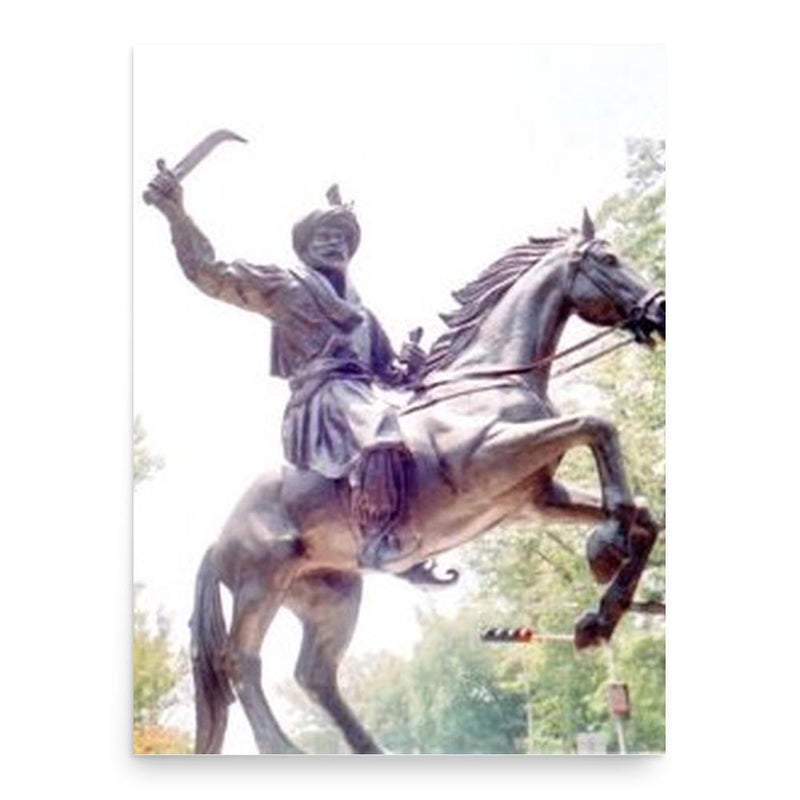 Bakht Khan poster print, in size 18x24 inches.