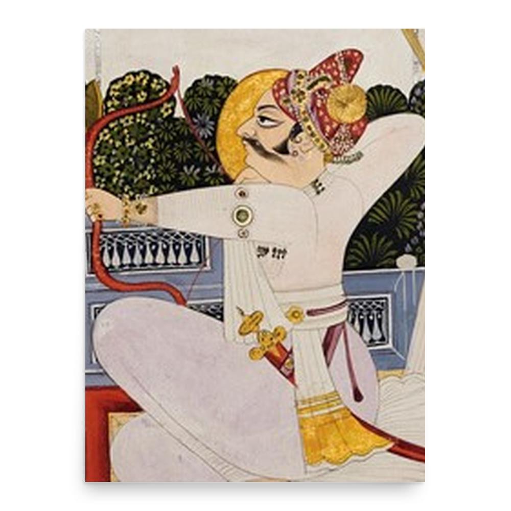 Bakht Singh of Marwar poster print, in size 18x24 inches.