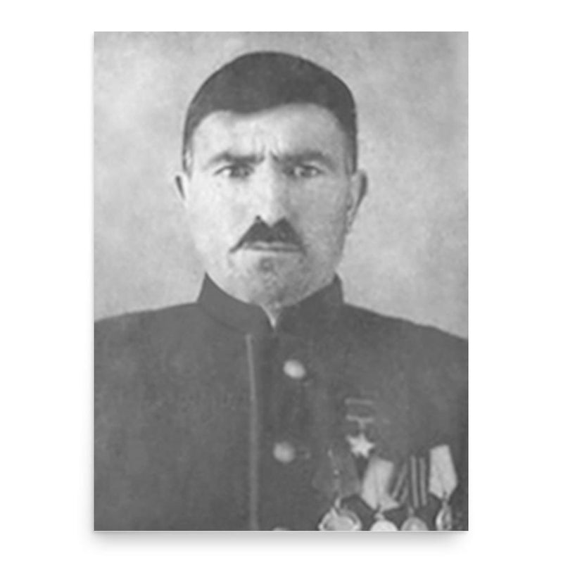 Bakir Mustafayev poster print, in size 18x24 inches.
