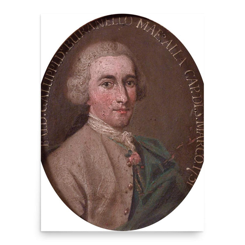 Baldassare Galuppi poster print, in size 18x24 inches.