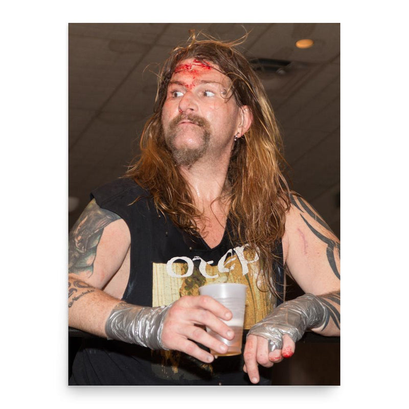 Balls Mahoney poster print, in size 18x24 inches.