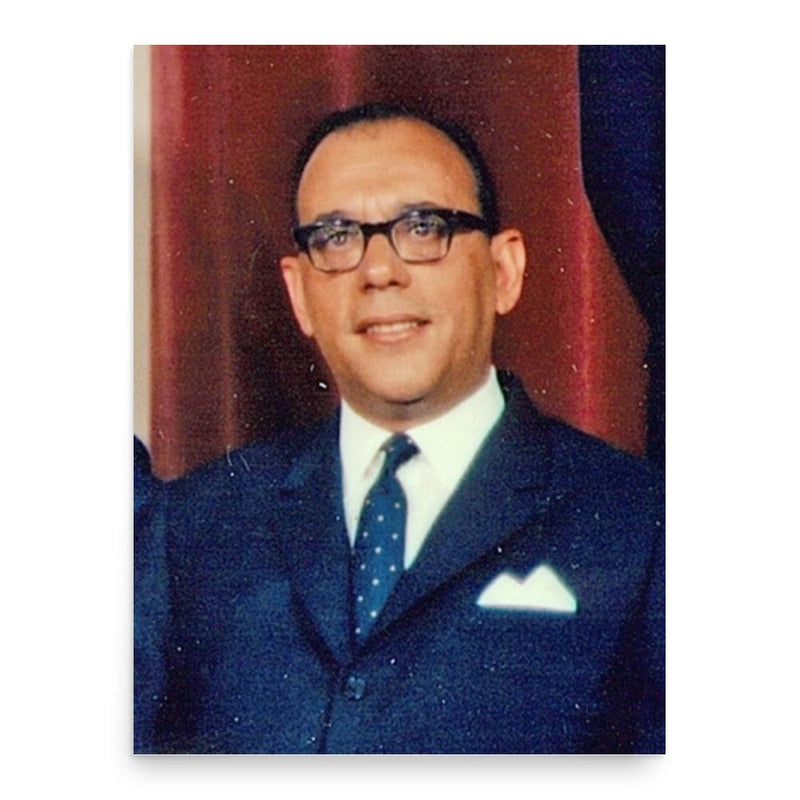 Baltasar Rebelo de Sousa poster print, in size 18x24 inches.