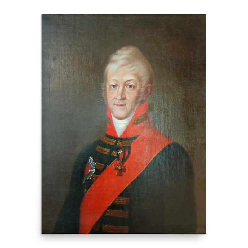 Balthasar von Campenhausen poster print, in size 18x24 inches.