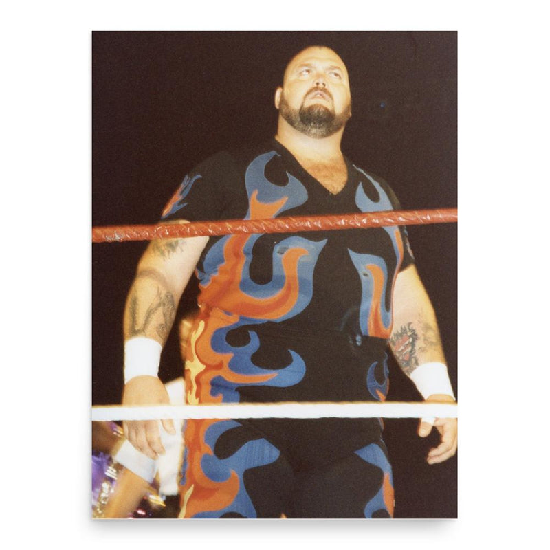 Bam Bam Bigelow poster print, in size 18x24 inches.