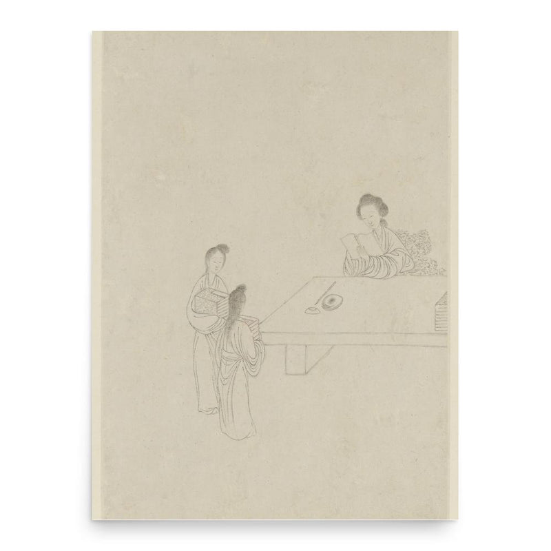 Ban Zhao poster print, in size 18x24 inches.