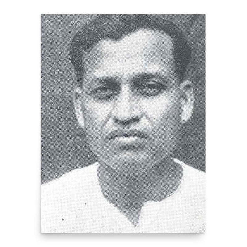 Banamali Babu poster print, in size 18x24 inches.