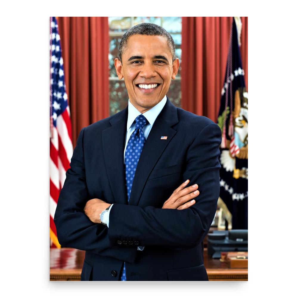 Barack Obama poster print, in size 18x24 inches.