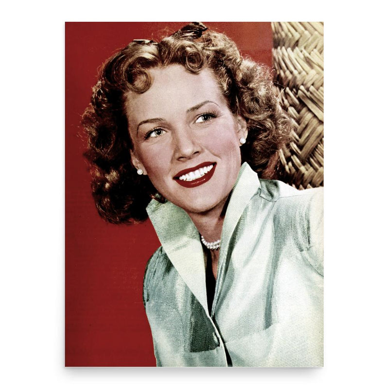 Barbara Britton poster print, in size 18x24 inches.