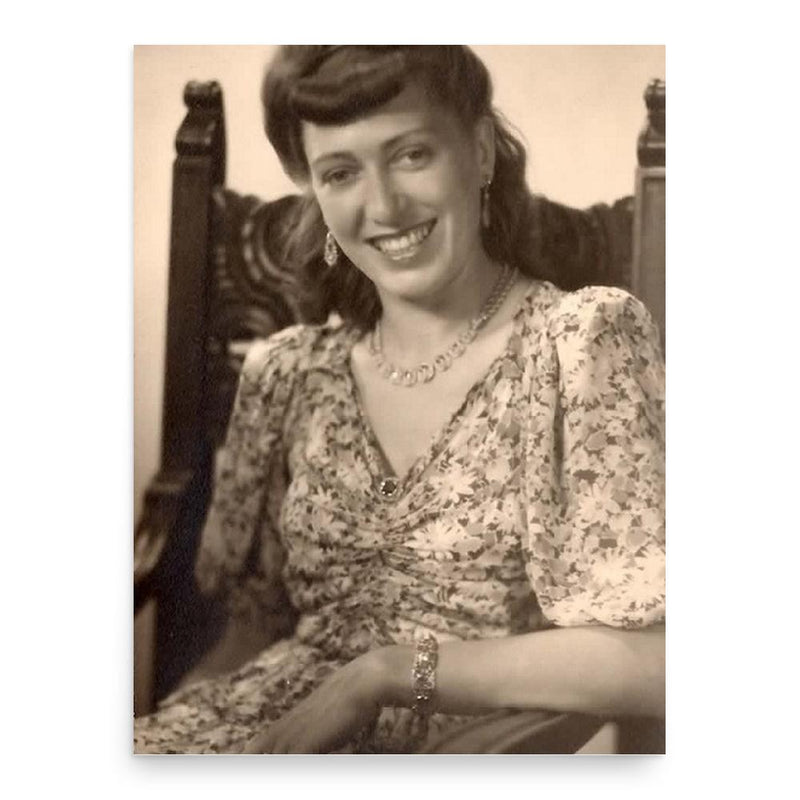 Barbara Goette poster print, in size 18x24 inches.