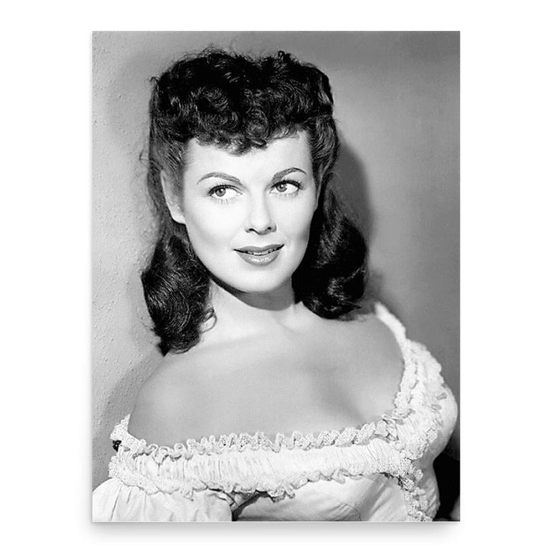 Barbara Hale poster print, in size 18x24 inches.