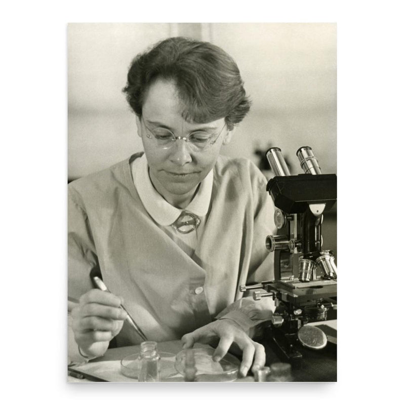 Barbara McClintock poster print, in size 18x24 inches.