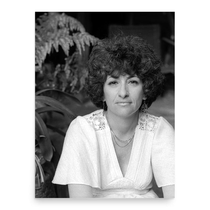 Barbara Myerhoff poster print, in size 18x24 inches.
