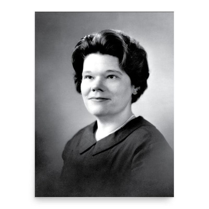 Barbara Ringer poster print, in size 18x24 inches.