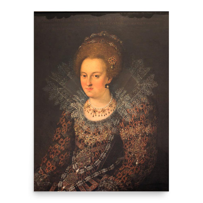 Barbara Sophie of Brandenburg poster print, in size 18x24 inches.