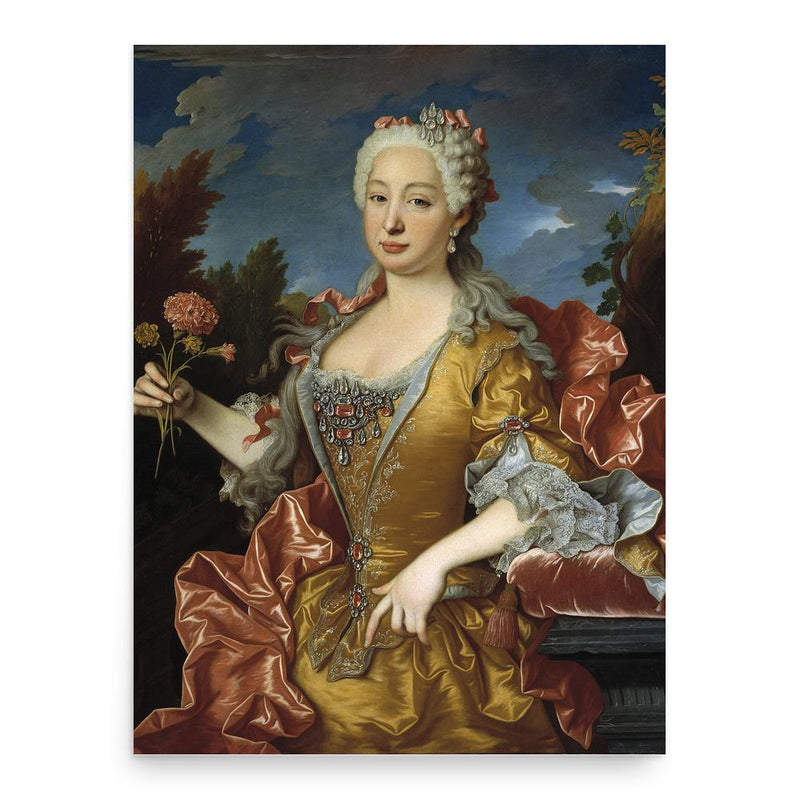 Barbara of Portugal poster print, in size 18x24 inches.