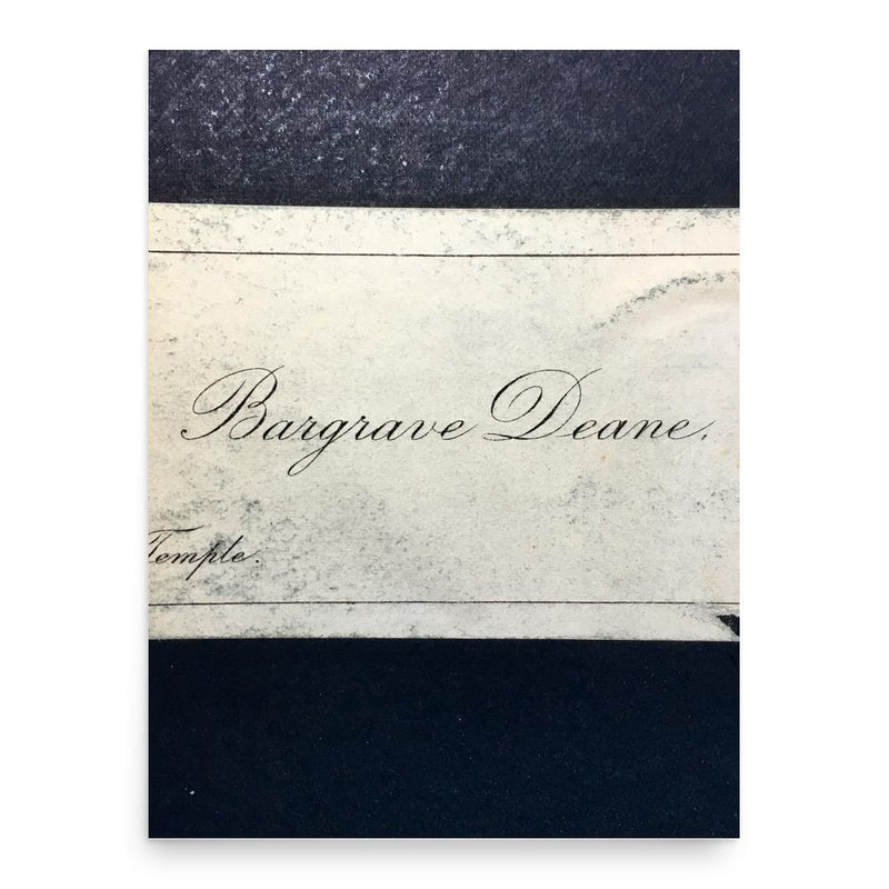 Bargrave Deane poster print, in size 18x24 inches.