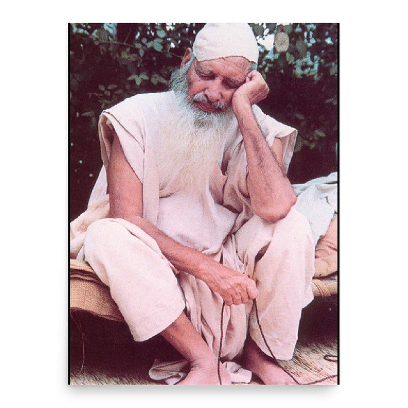 Barkat Ali Ludhianwi poster print, in size 18x24 inches.