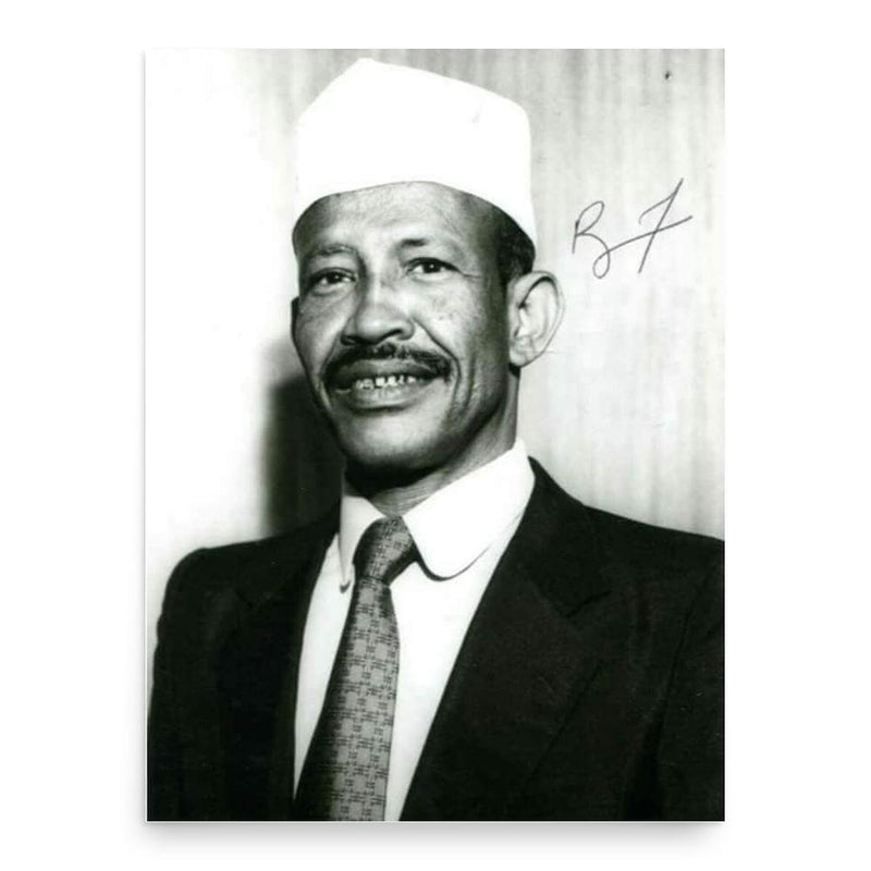 Barkat Gourad Hamadou poster print, in size 18x24 inches.