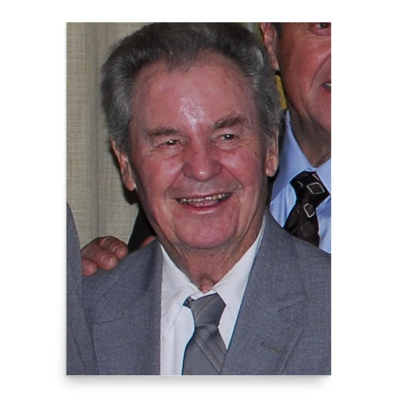 Barney Hall poster print, in size 18x24 inches.