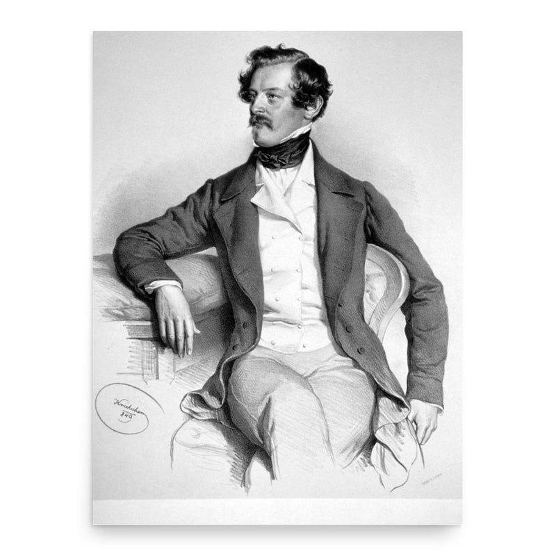 Baron Alexander von Bach poster print, in size 18x24 inches.