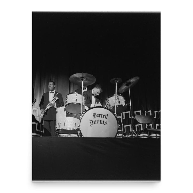 Barrett Deems poster print, in size 18x24 inches.