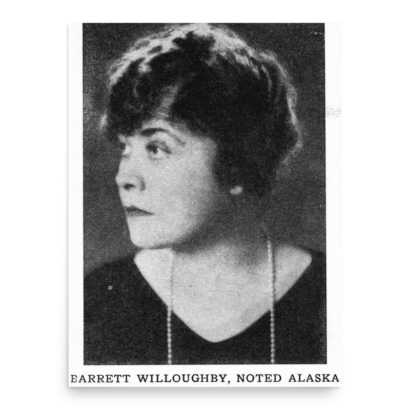 Barrett Willoughby poster print, in size 18x24 inches.