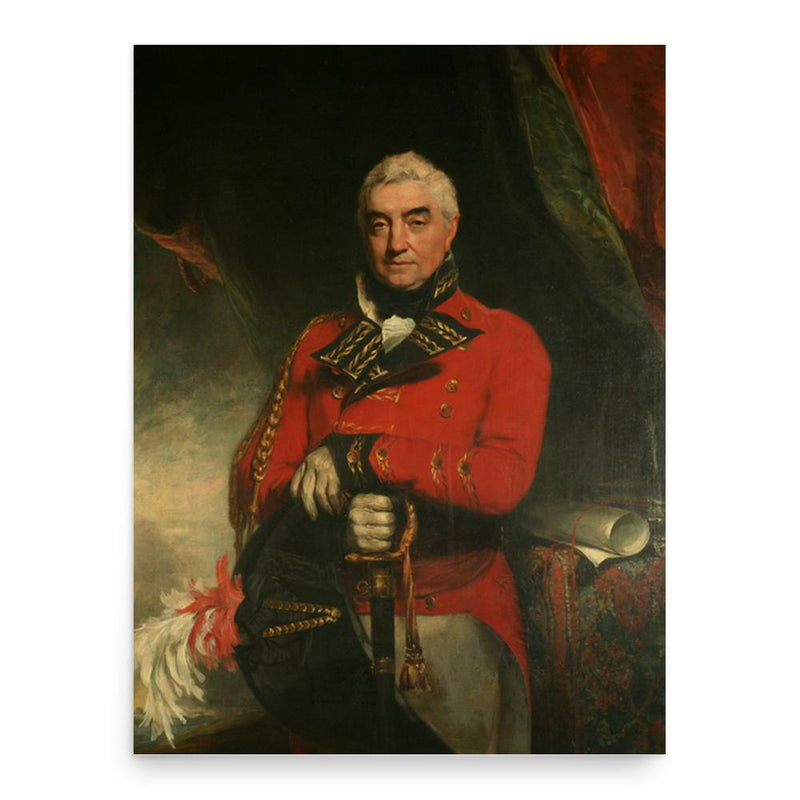 Barry Close poster print, in size 18x24 inches.
