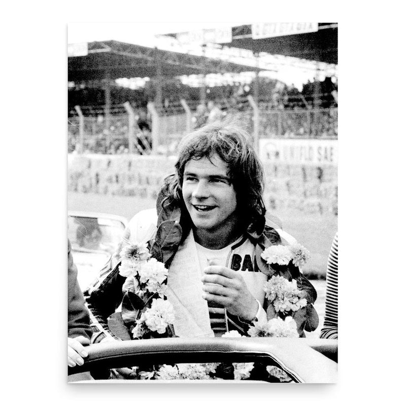 Barry Sheene poster print, in size 18x24 inches.
