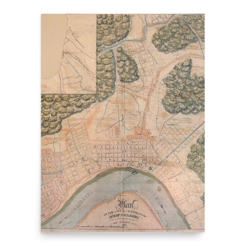 Barthelemy Lafon poster print, in size 18x24 inches.