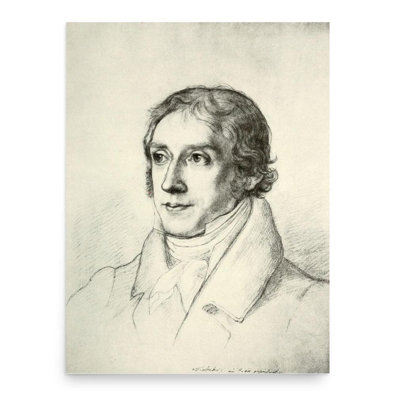 Barthold Georg Niebuhr poster print, in size 18x24 inches.